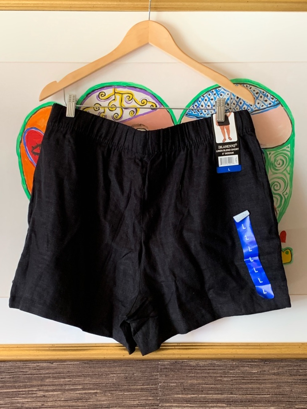Black Women’s Linen Blend Shorts - Size L